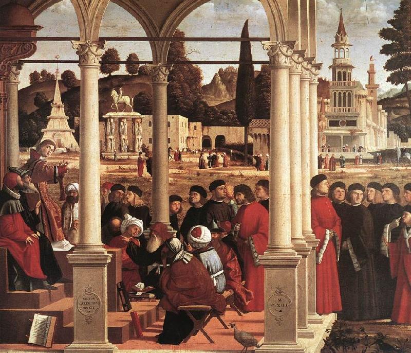 CARPACCIO, Vittore Disputation of St Stephen  fgh china oil painting image